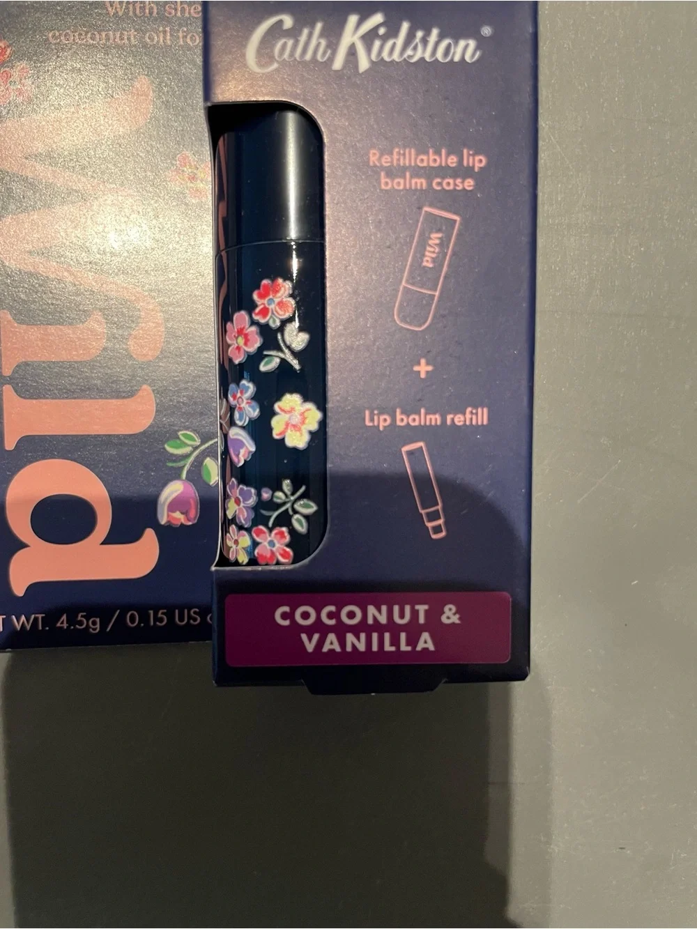 Cath Kidston Wild Cosmetics Floral Lip Balm Starter Kit Coconut & Vanilla 0.15oz